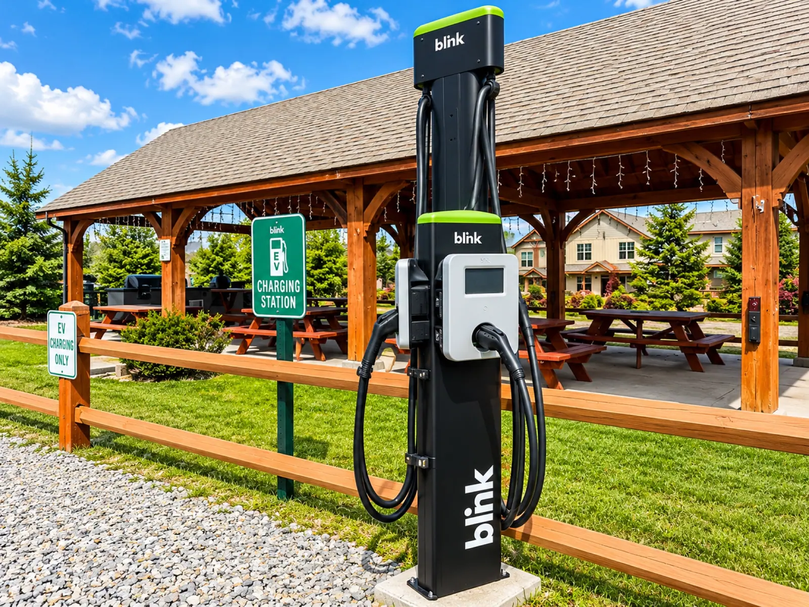 EV charger at Black Bear Crossing