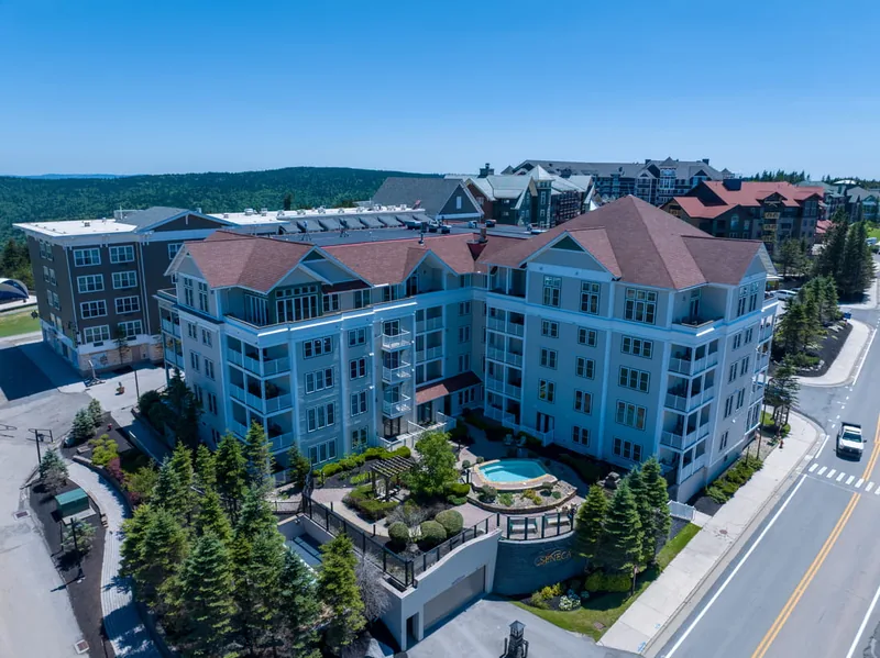 Aerial, The Seneca building