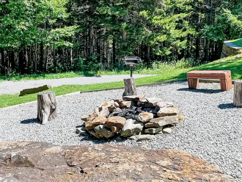 Community fire pit, Loggers Run 12