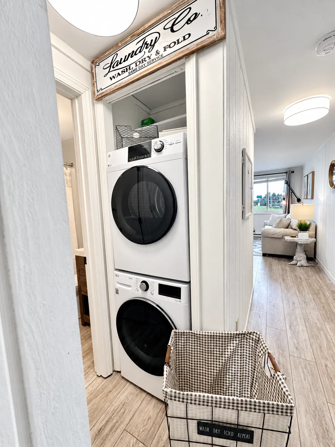 In-unit washer and dryer at Mountain Lodge 114