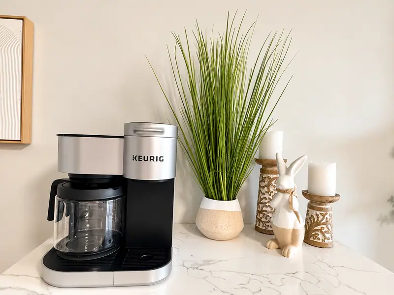 Keurig coffee maker on the Mountain Lodge 114 counter