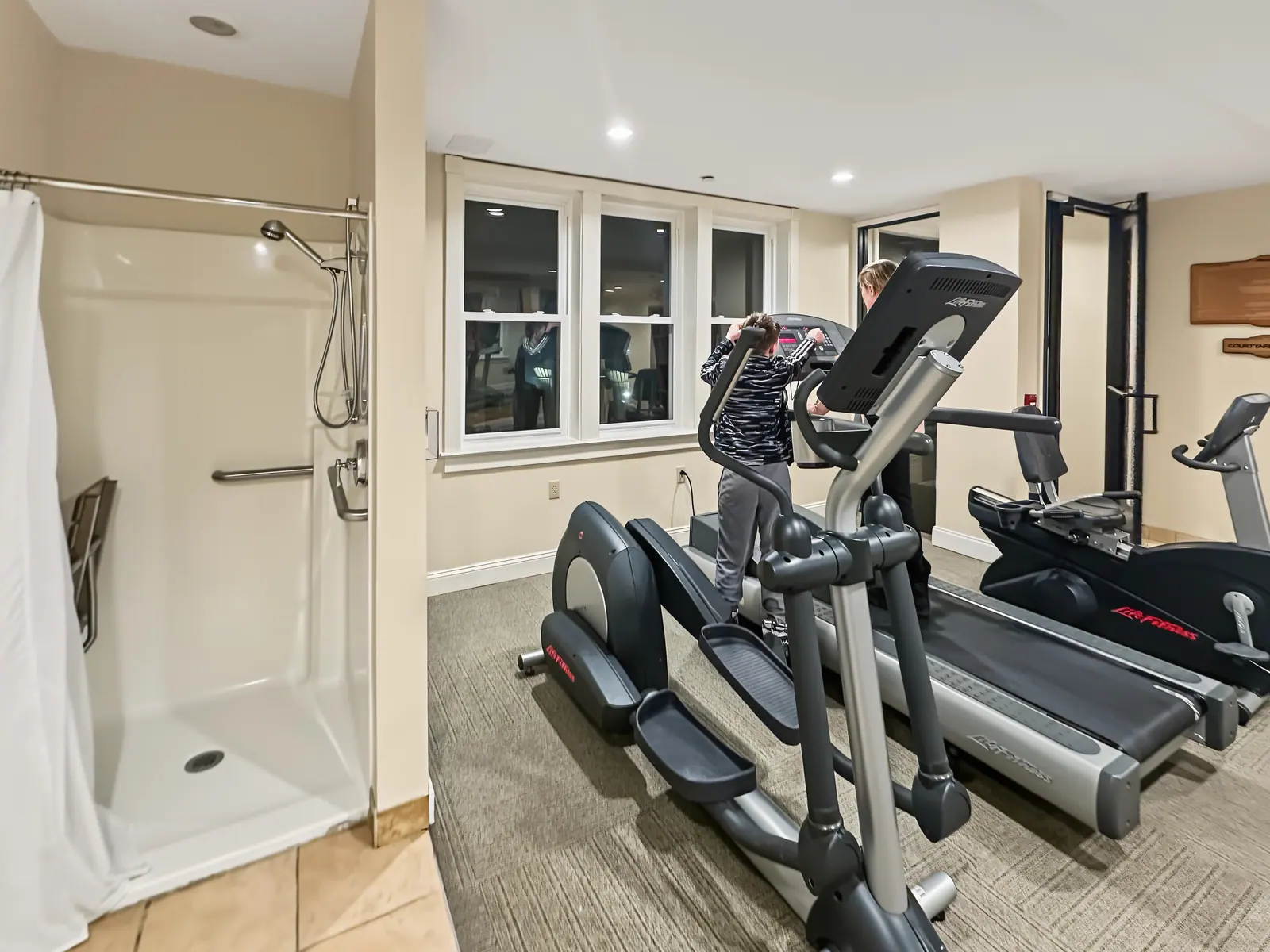 Fitness room in the Seneca building