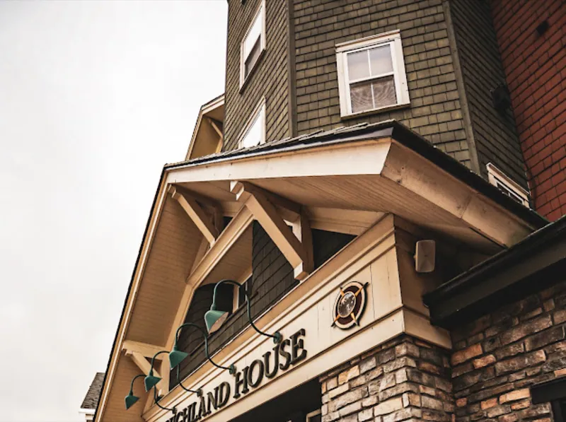 The Highland House entrance in the Snowshoe Village