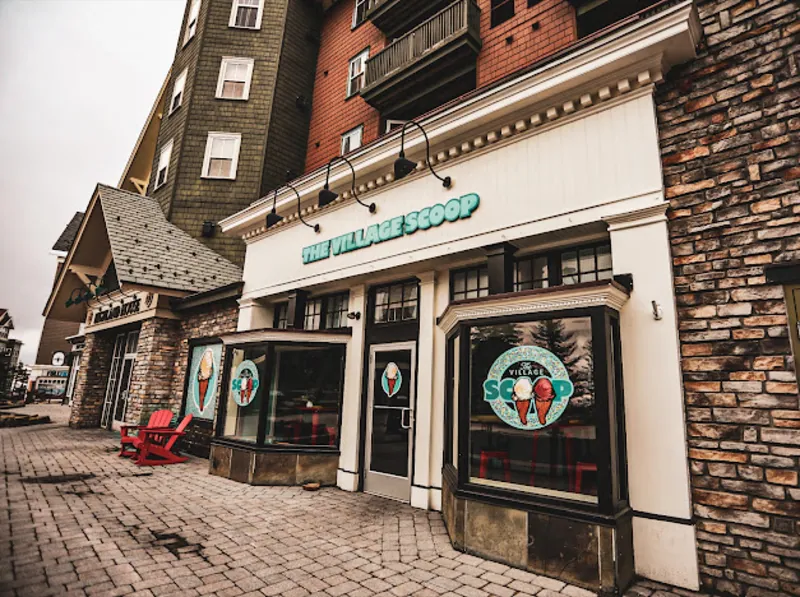 The Village Scoop ice cream shop in the Snowshoe Village